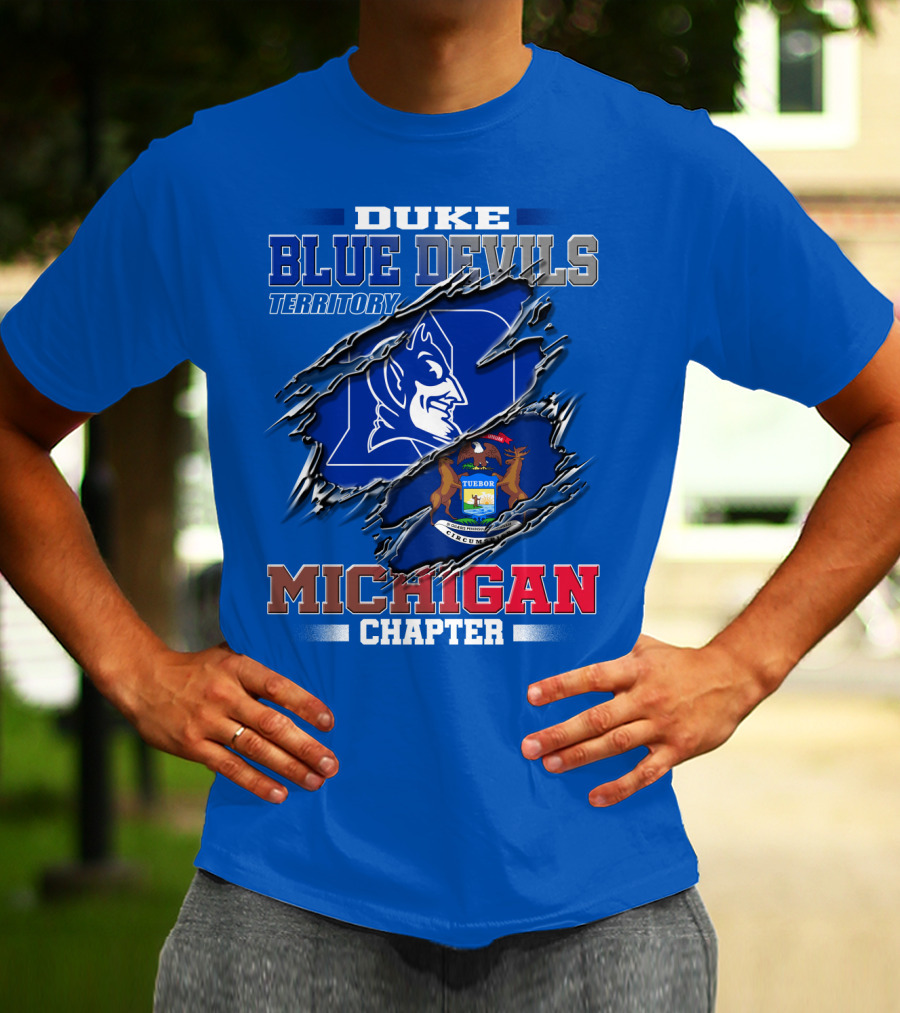 Duke Blue Devils Territory Michigan Chapter T-Shirt
