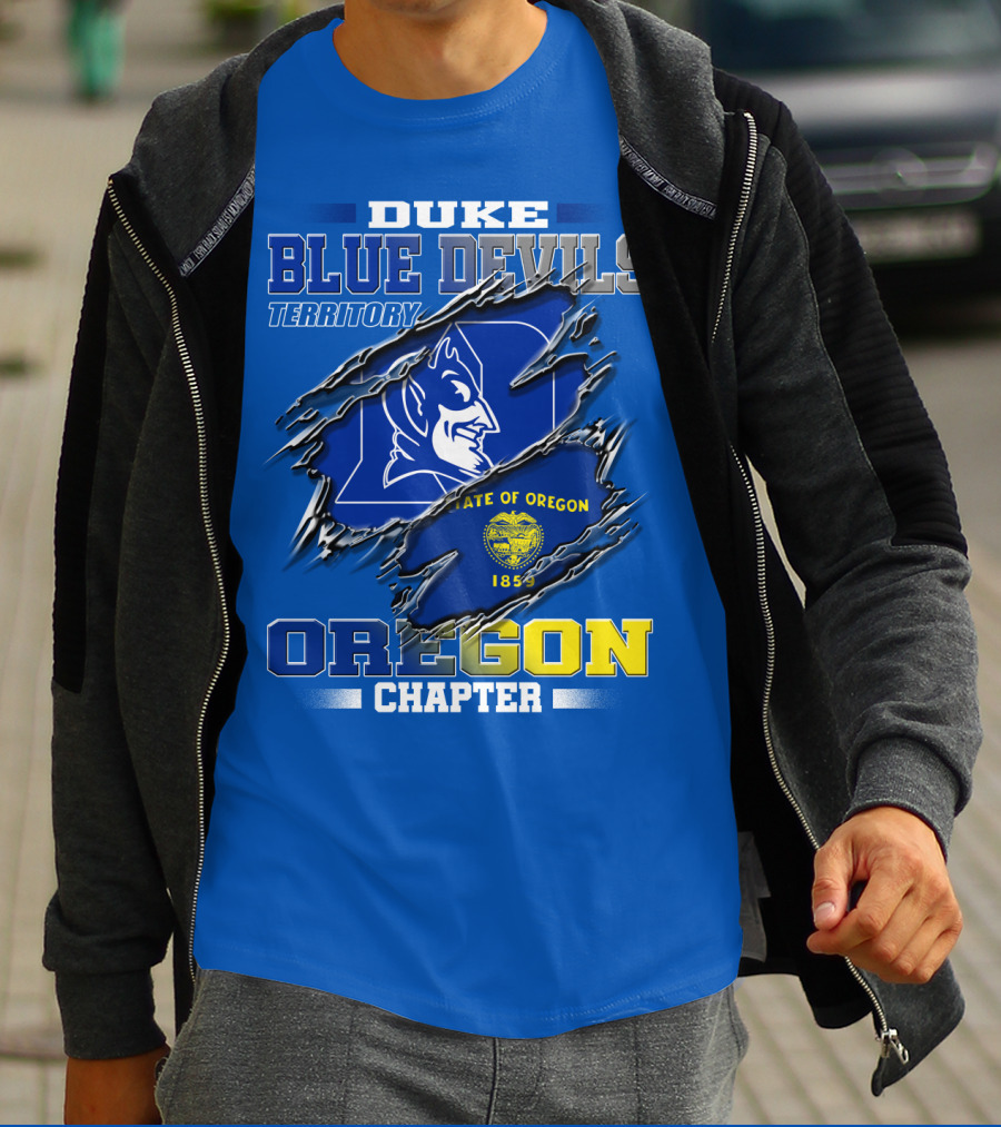 DUKE BLUE DEVILS TERRITORY OREGON CHAPTER STATE OF OREGON 1859 T-Shirt