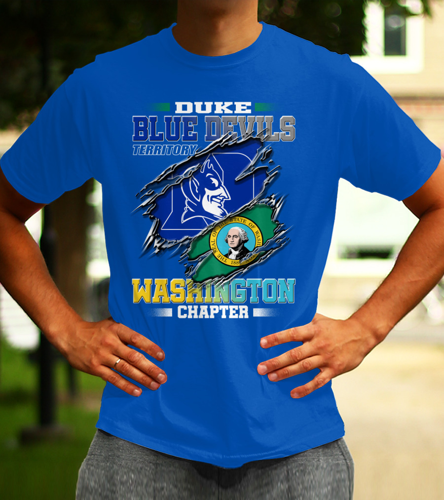 Duke Blue Devils Territory Washington Chapter T-Shirt
