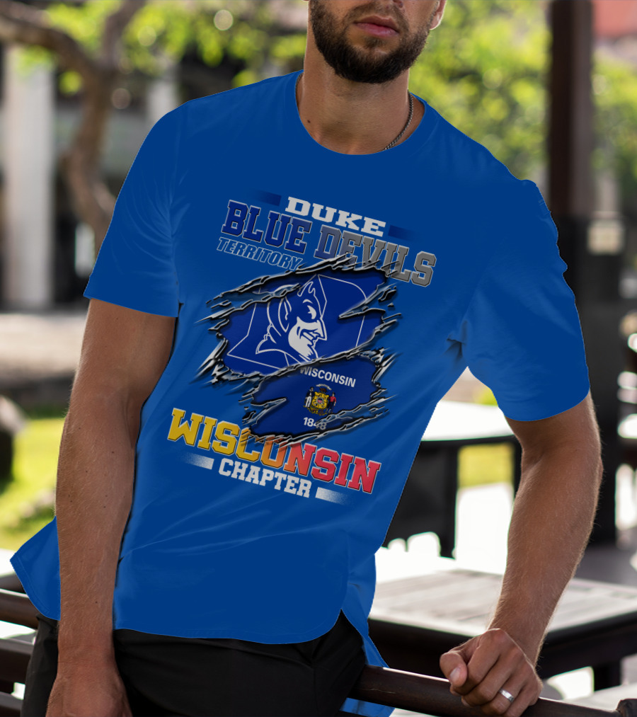 Duke Blue Devils Territory Wisconsin Chapter T-Shirt
