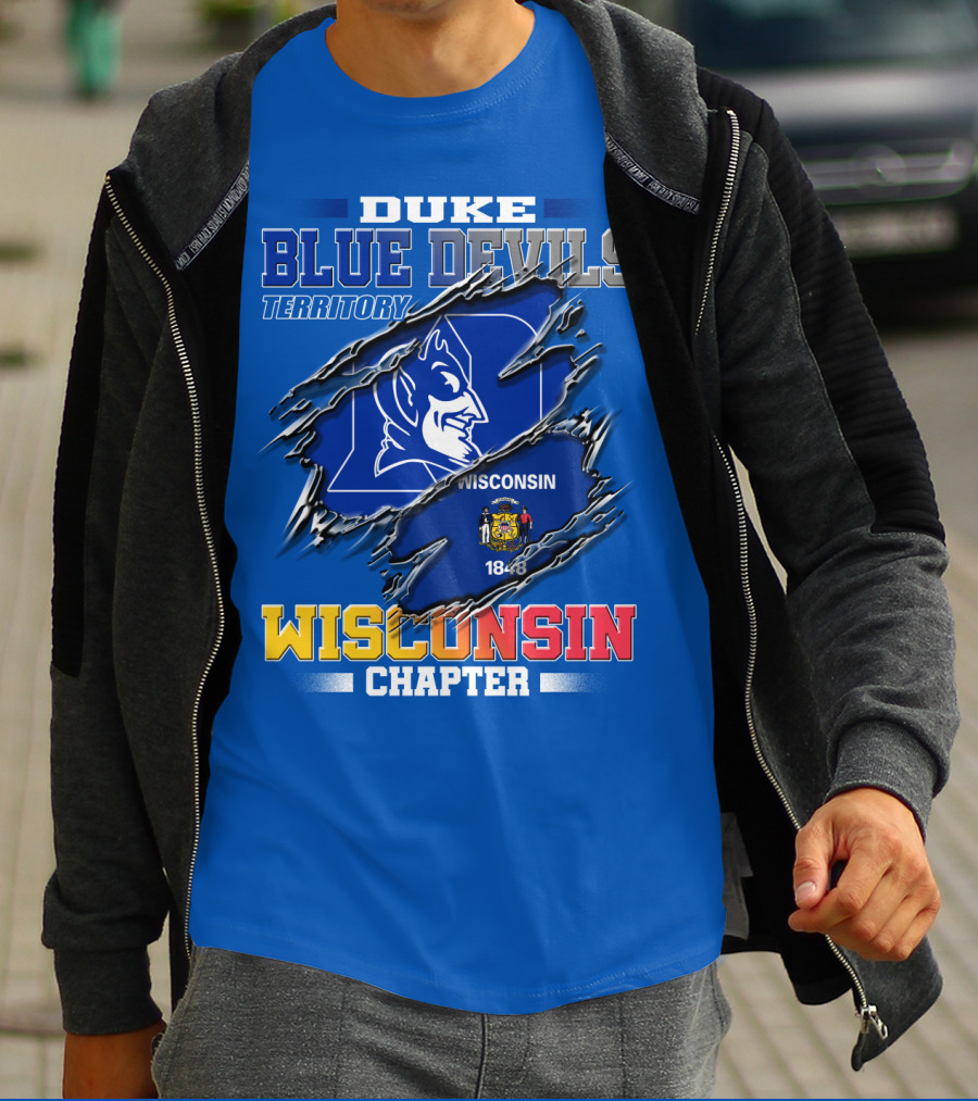 Duke Blue Devils Territory Wisconsin Chapter T-Shirt