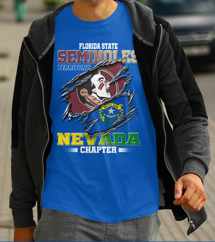 Florida State Seminoles Territory Nevada Chapter Little Honor State T-Shirt