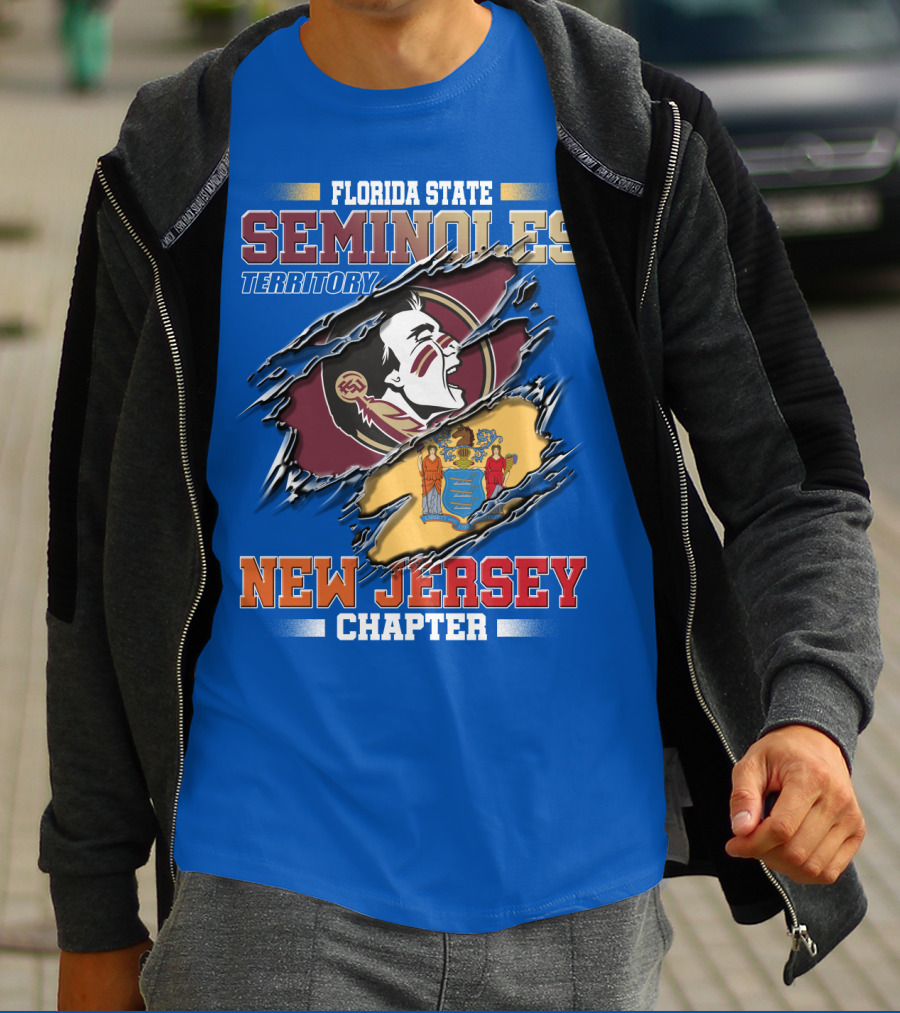 Florida State Seminoles Territory New Jersey Chapter T-Shirt