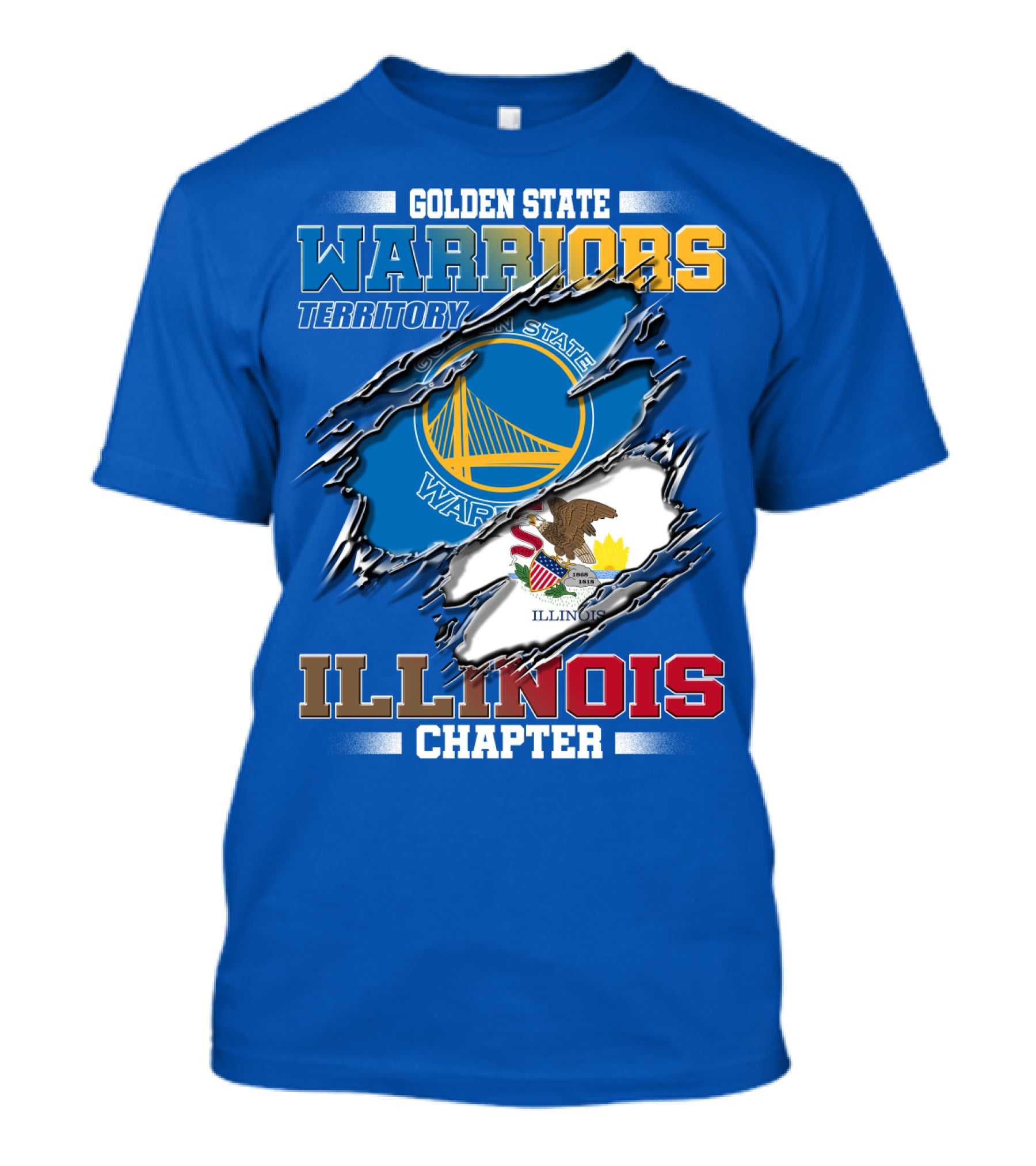 Golden State Warriors Territory Illinois Chapter T-Shirt