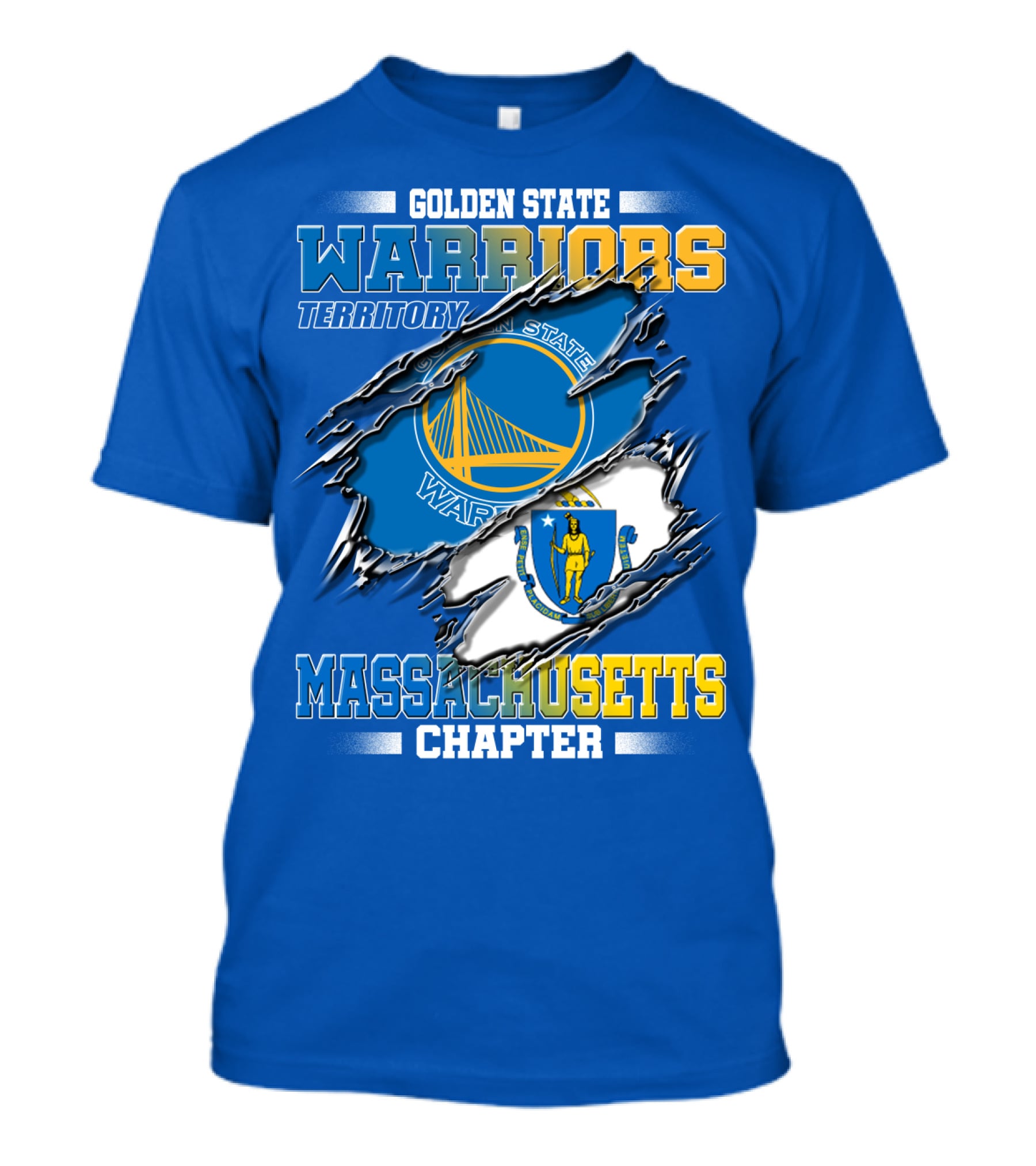 Golden State Warriors Territory Massachusetts Chapter T-Shirt