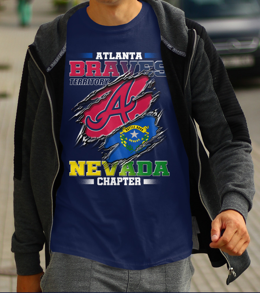 Atlanta Braves Territory Nevada Chapter Battle Born T-Shirt