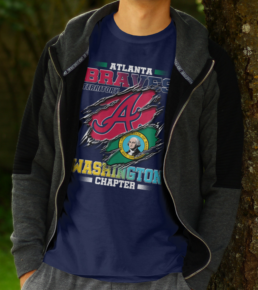 ATLANTA BRAVES TERRITORY WASHINGTON CHAPTER SEAL OF THE STATE OF WASHINGTON 1889 T-Shirt