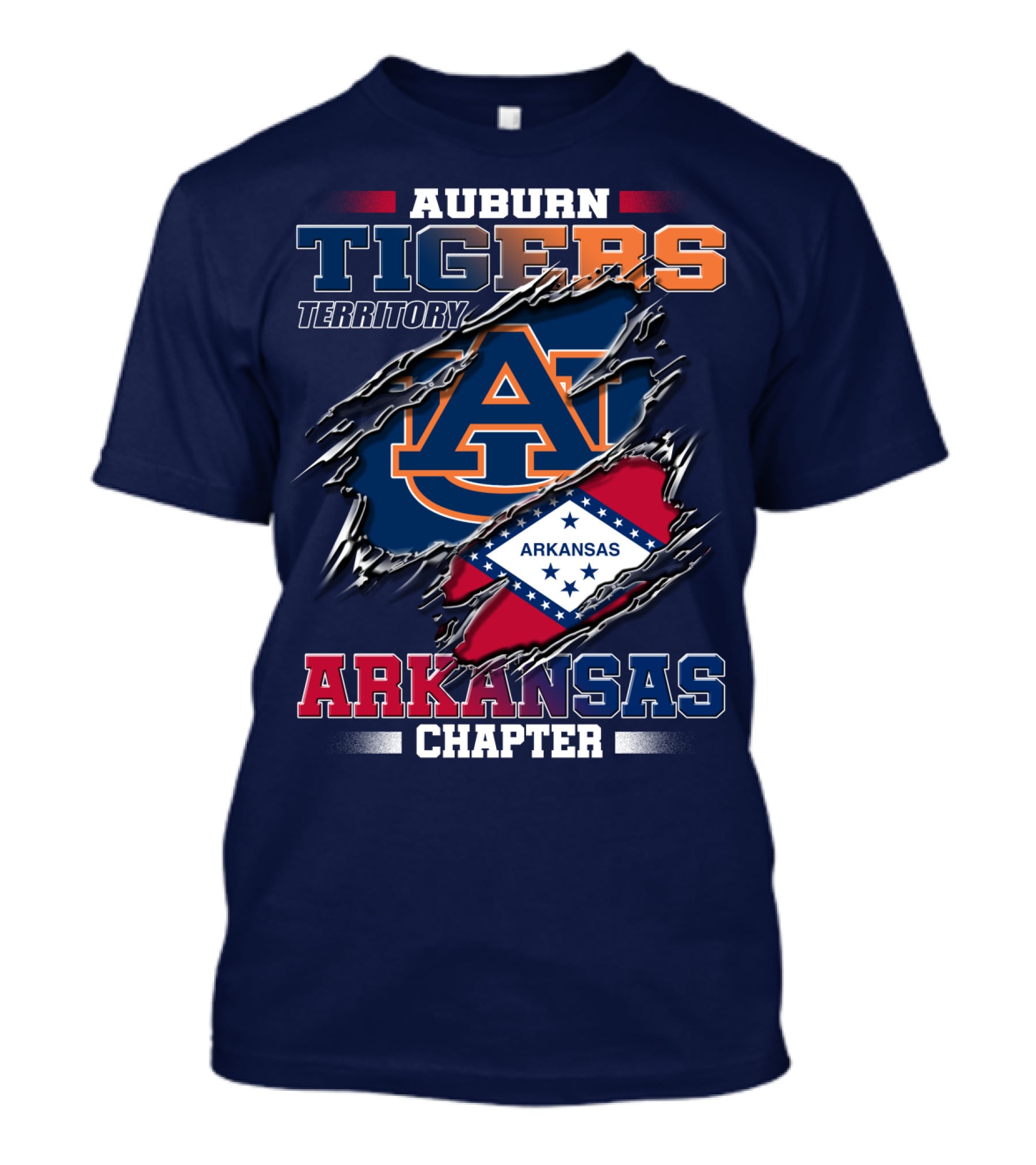 Auburn Tigers Territory Arkansas Chapter T-Shirt