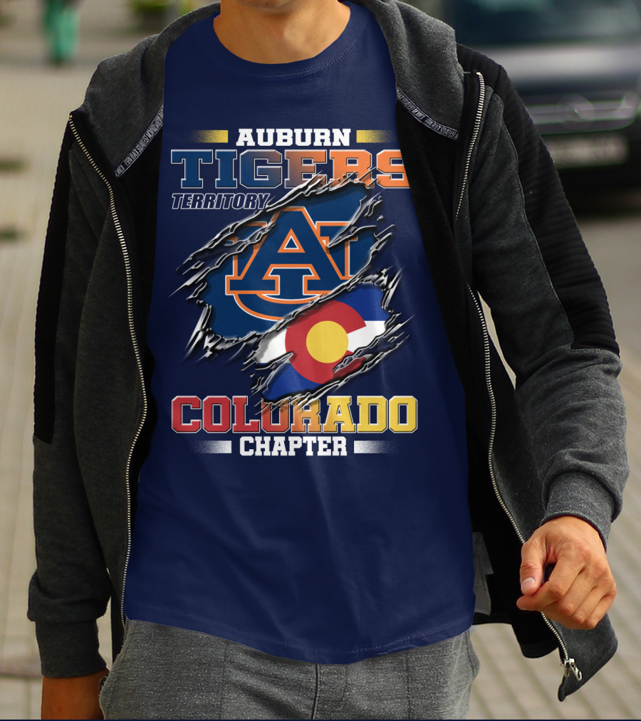 Auburn Tigers Territory Colorado Chapter T-Shirt