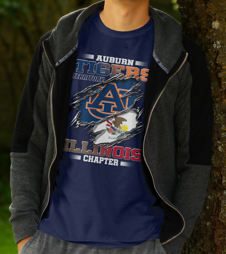 Auburn Tigers Territory Illinois Chapter T-Shirt