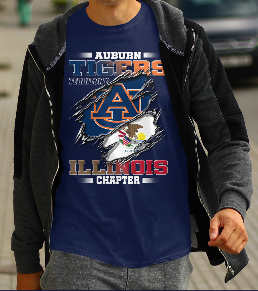 Auburn Tigers Territory Illinois Chapter T-Shirt
