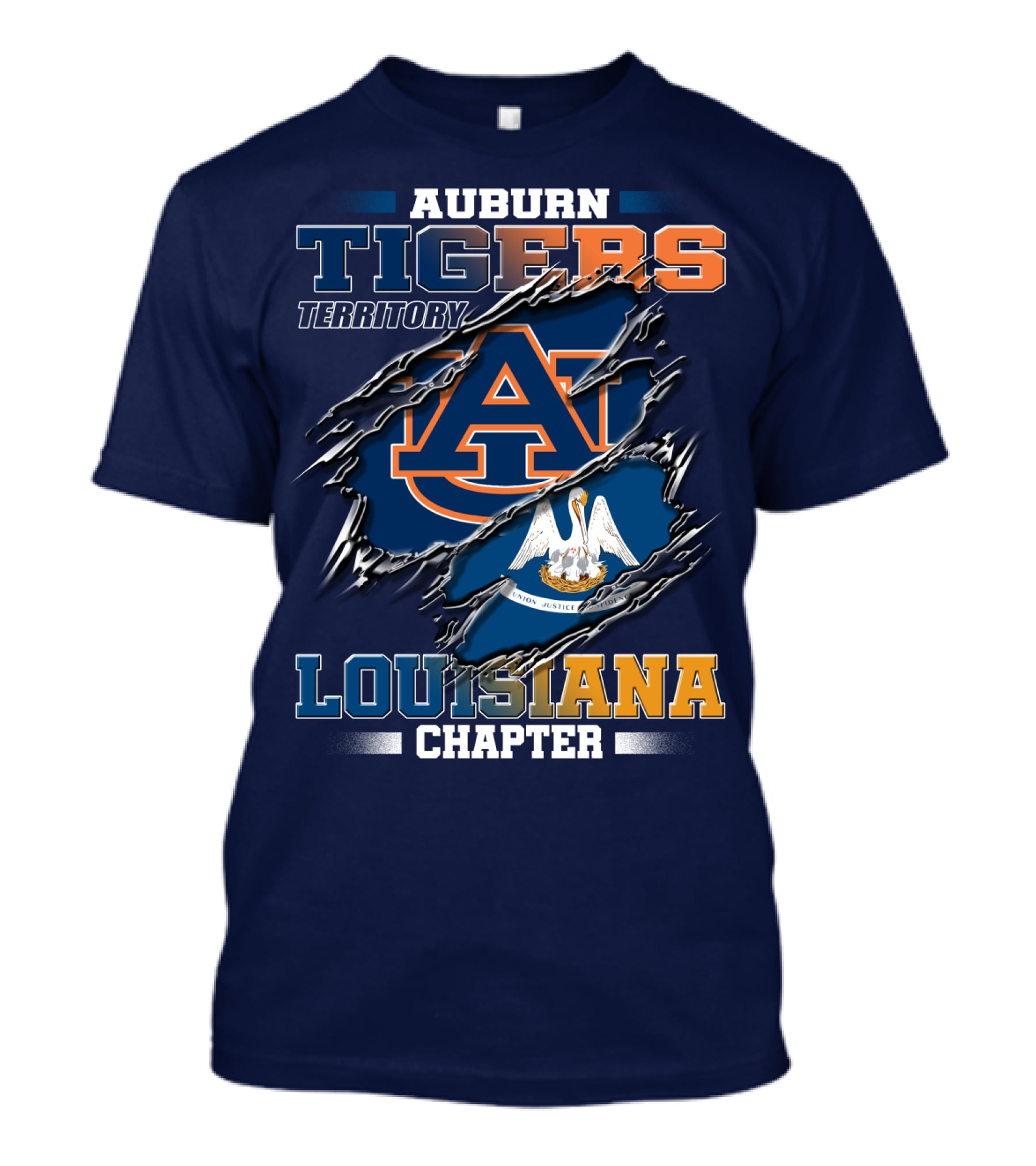 Auburn Tigers Territory Louisiana Chapter T-Shirt