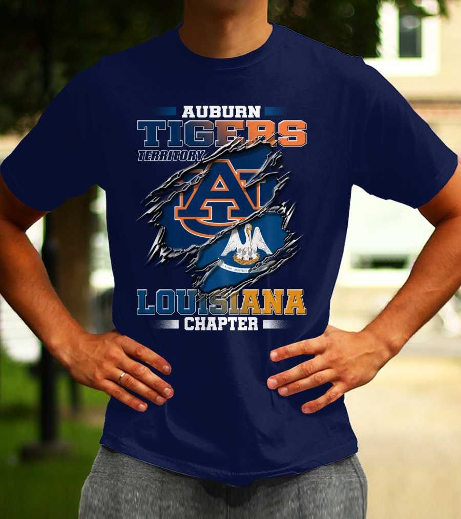 Auburn Tigers Territory Louisiana Chapter T-Shirt