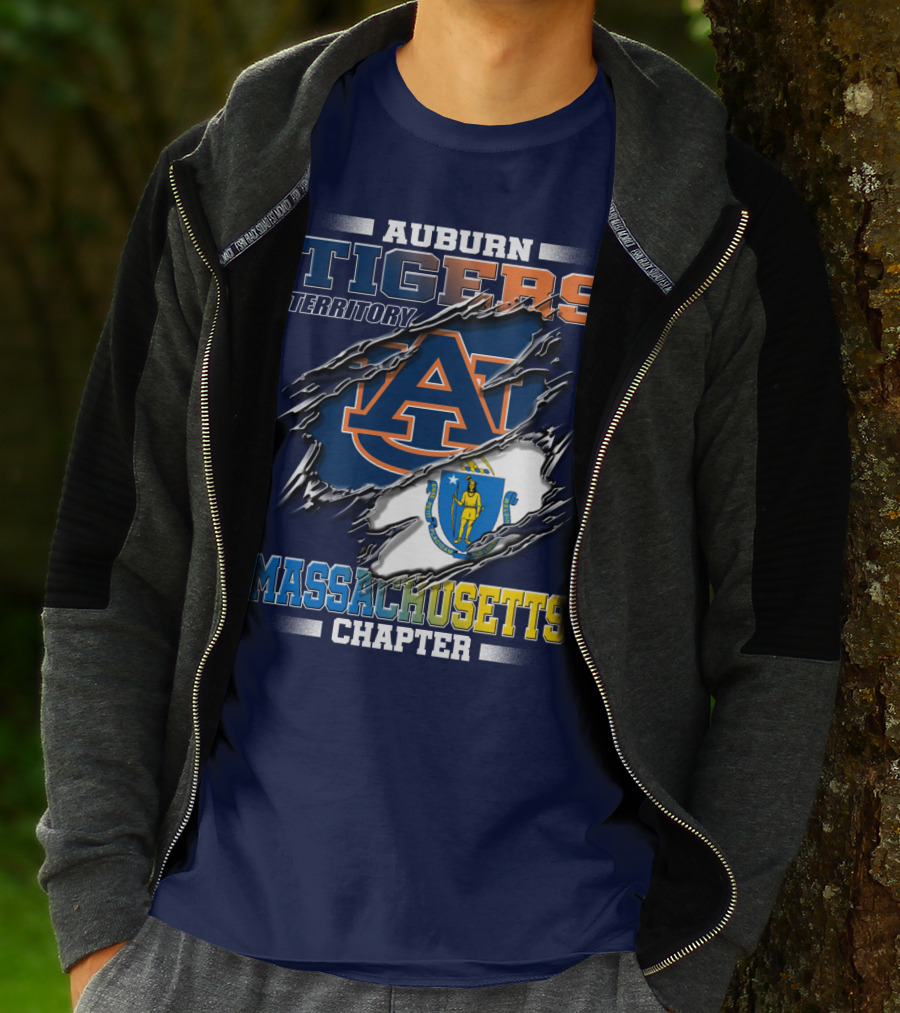 Auburn Tigers Territory Massachusetts Chapter T-Shirt