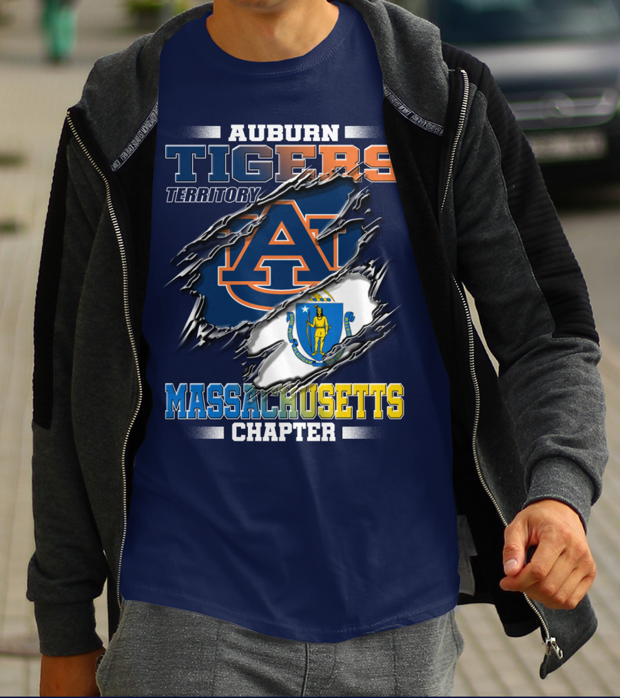 Auburn Tigers Territory Massachusetts Chapter T-Shirt