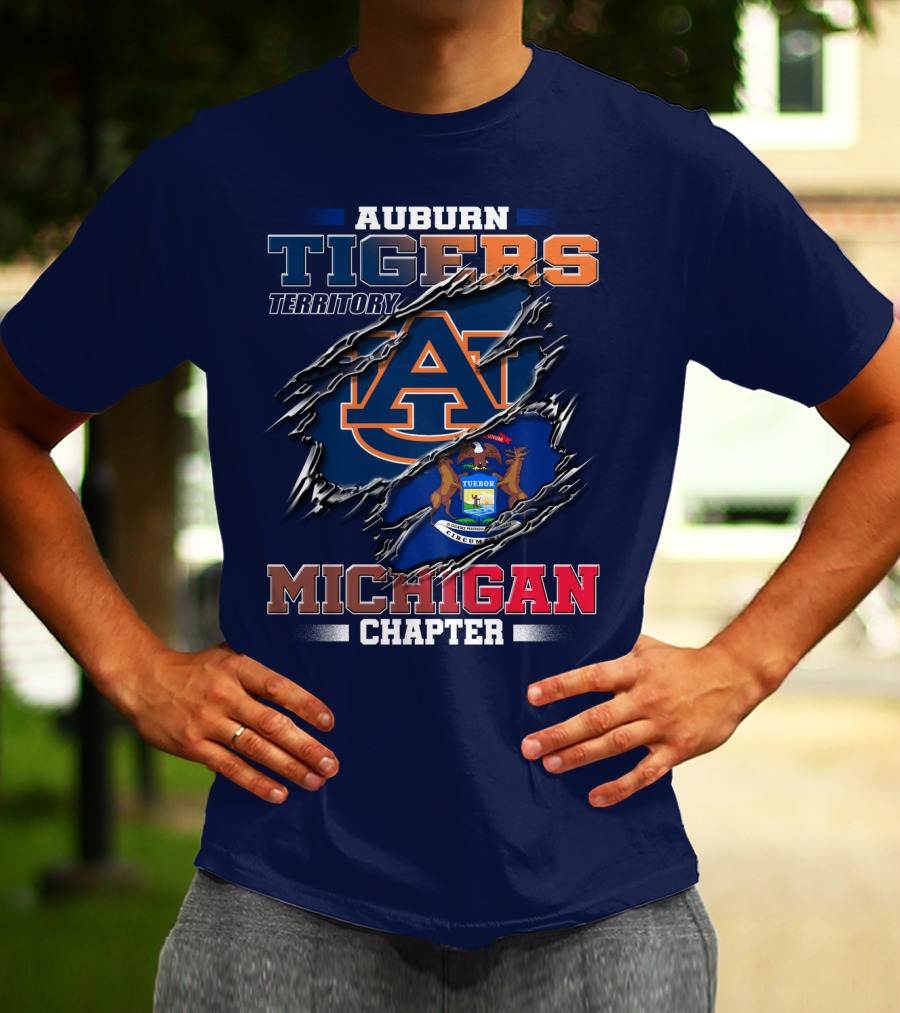 Auburn Tigers Territory Michigan Chapter T-Shirt