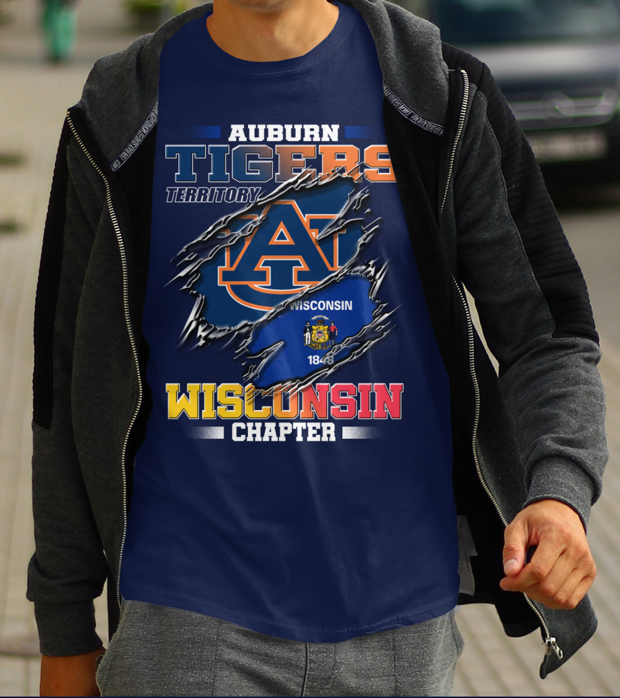 Auburn Tigers Territory Wisconsin Chapter 1848 T-Shirt