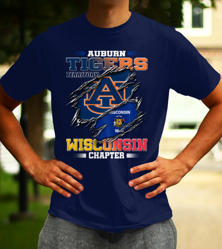 Auburn Tigers Territory Wisconsin Chapter 1848 T-Shirt