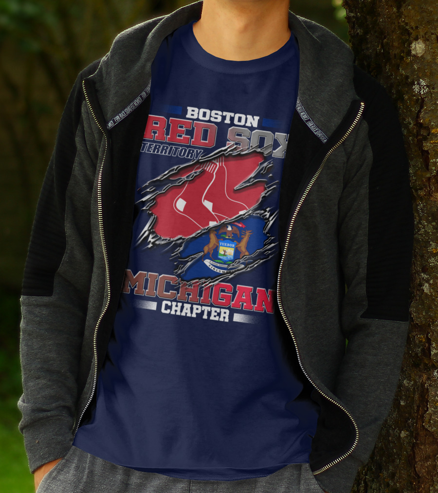 Boston Red Sox Territory Michigan Chapter T-Shirt