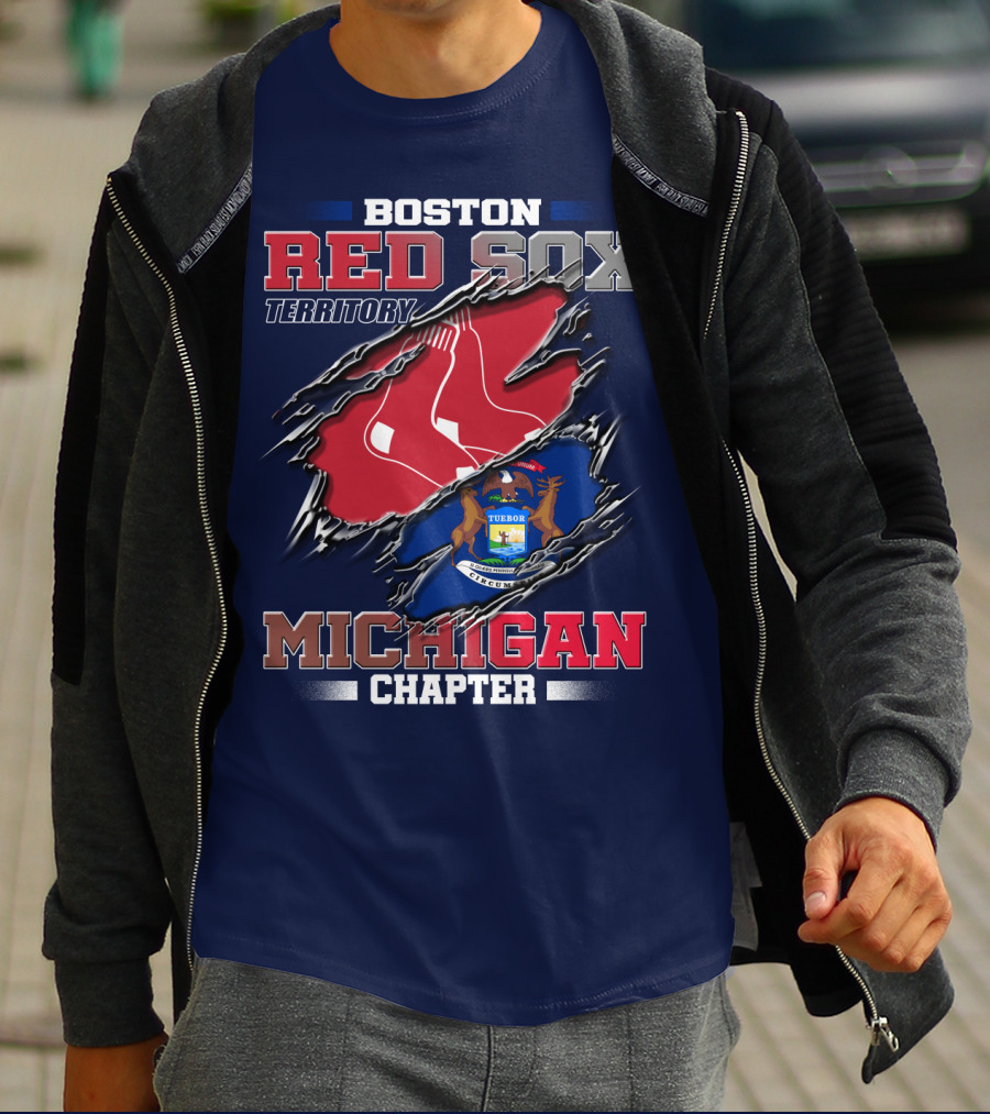 Boston Red Sox Territory Michigan Chapter T-Shirt