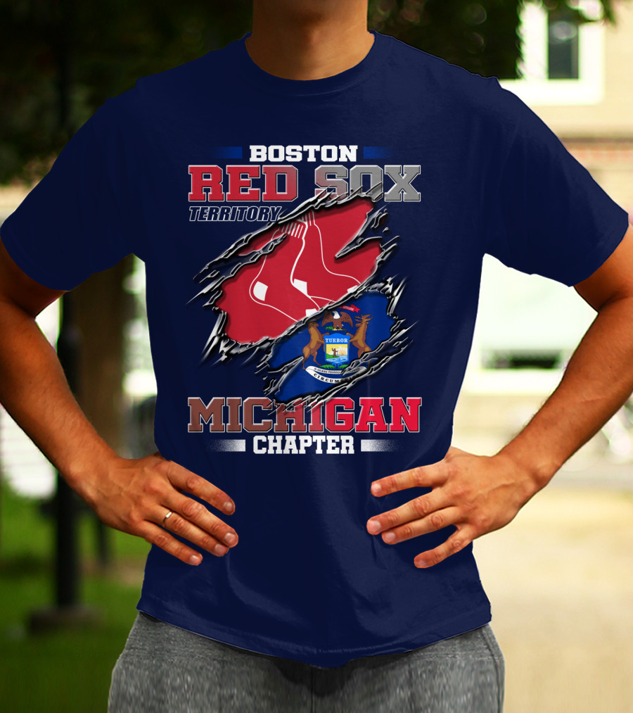 Boston Red Sox Territory Michigan Chapter T-Shirt