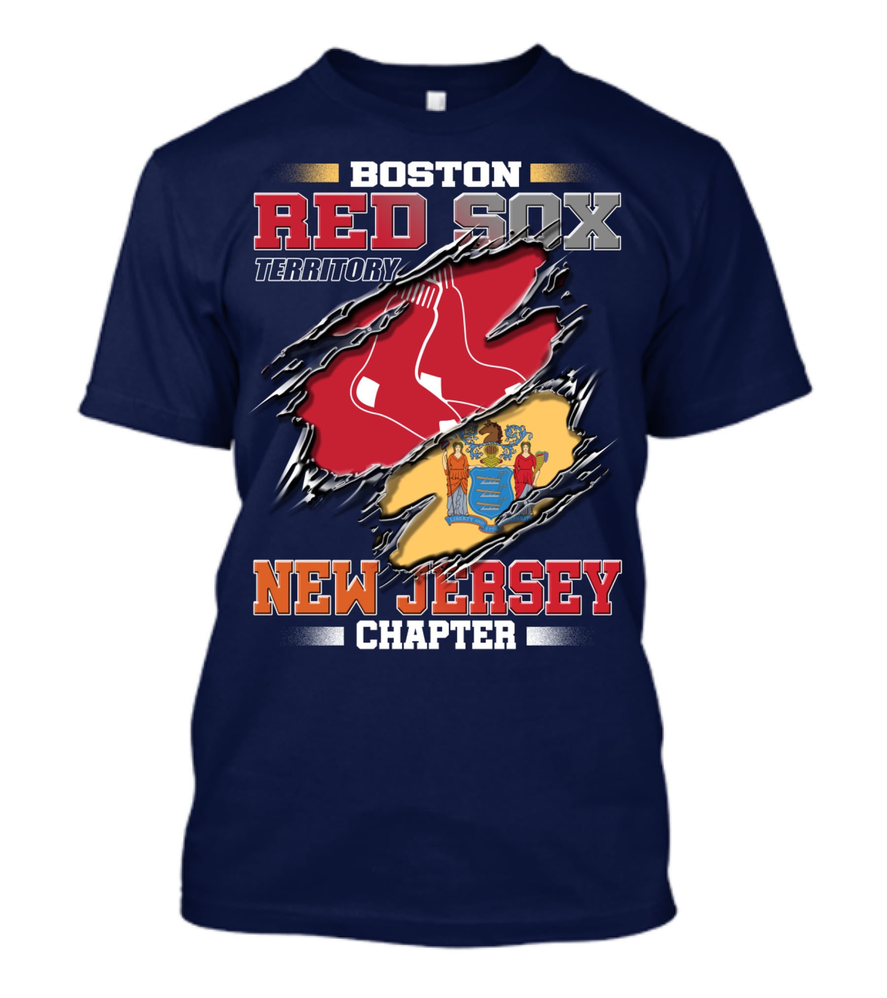 Boston Red Sox Territory New Jersey Chapter T-Shirt