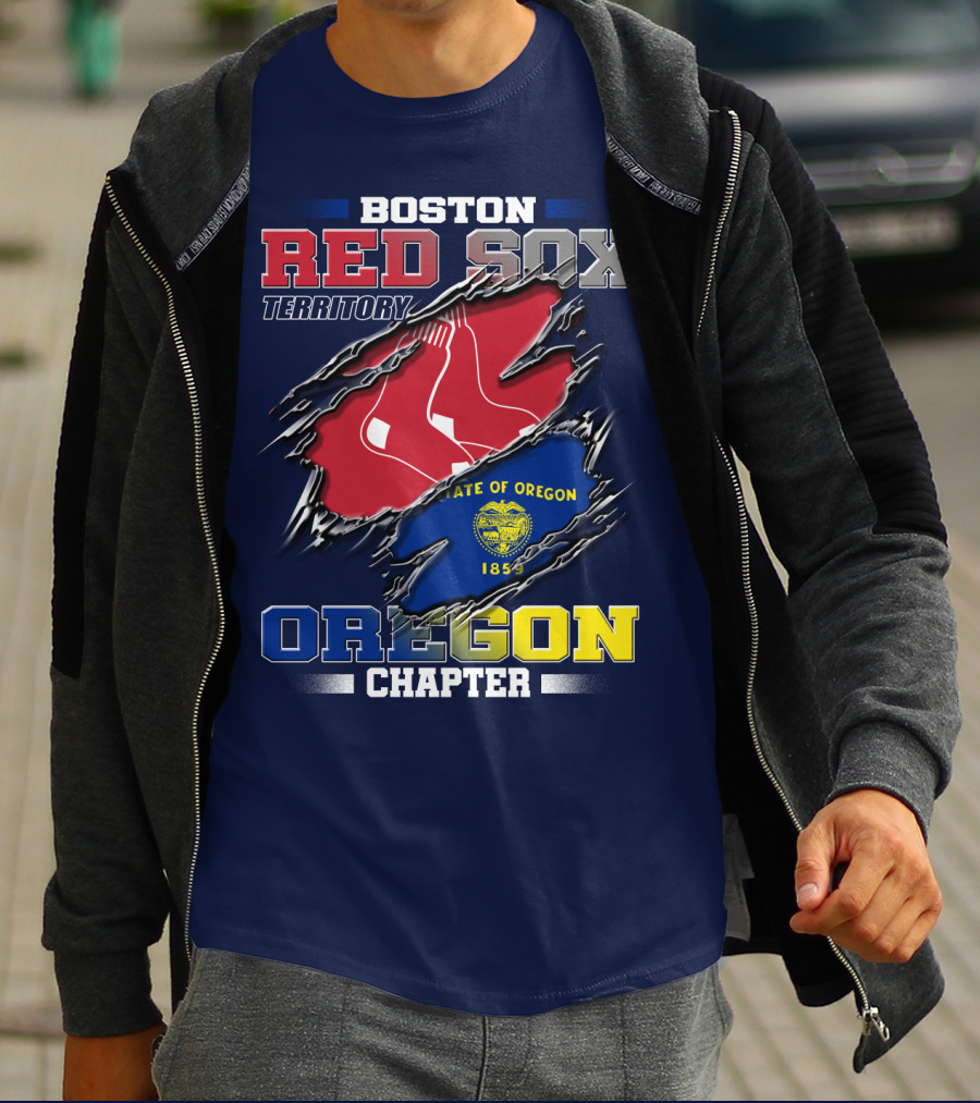 Boston Red Sox Territory State Of Oregon Chapter T-Shirt