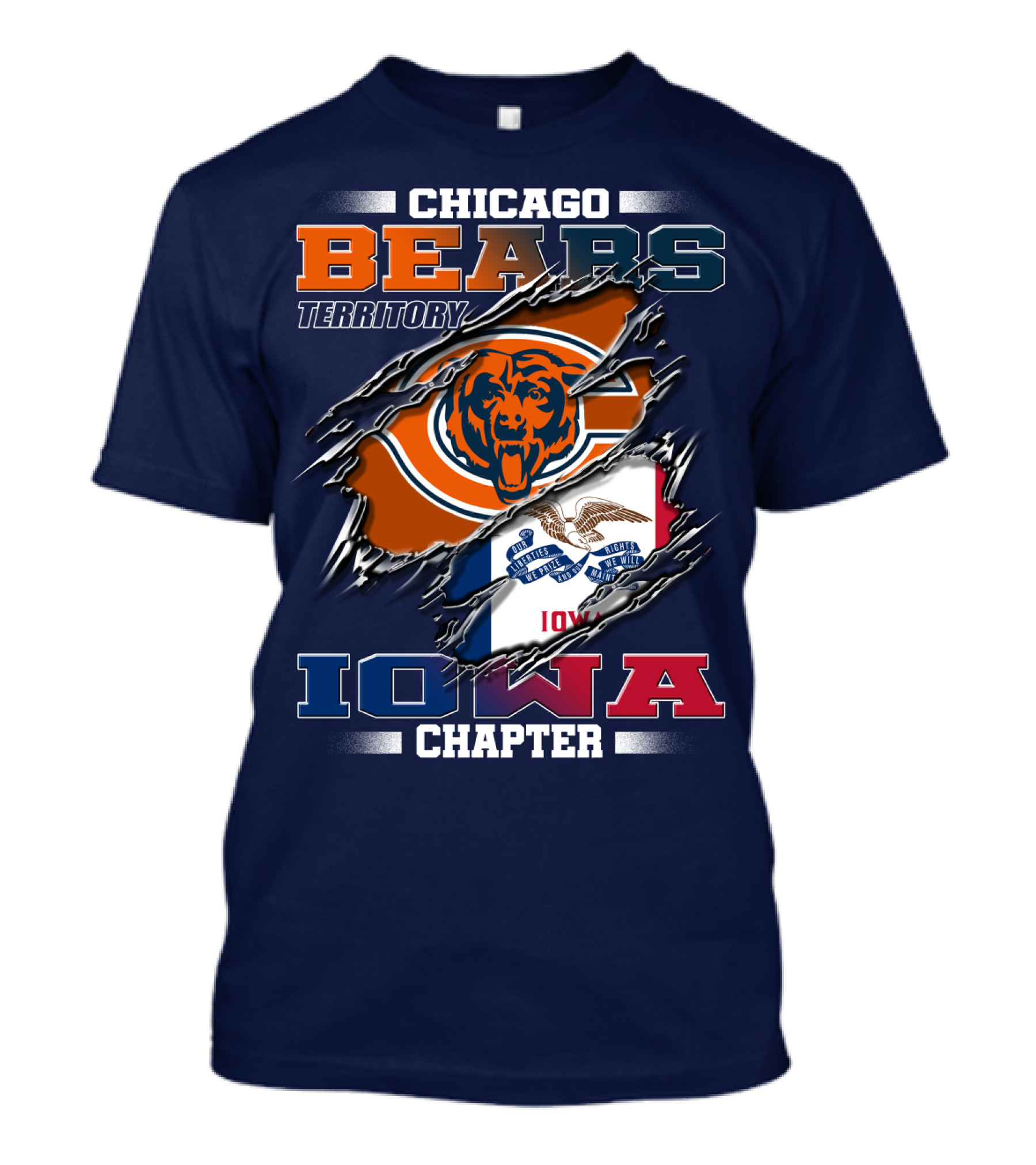 Chicago Bears Territory Iowa Chapter T-Shirt