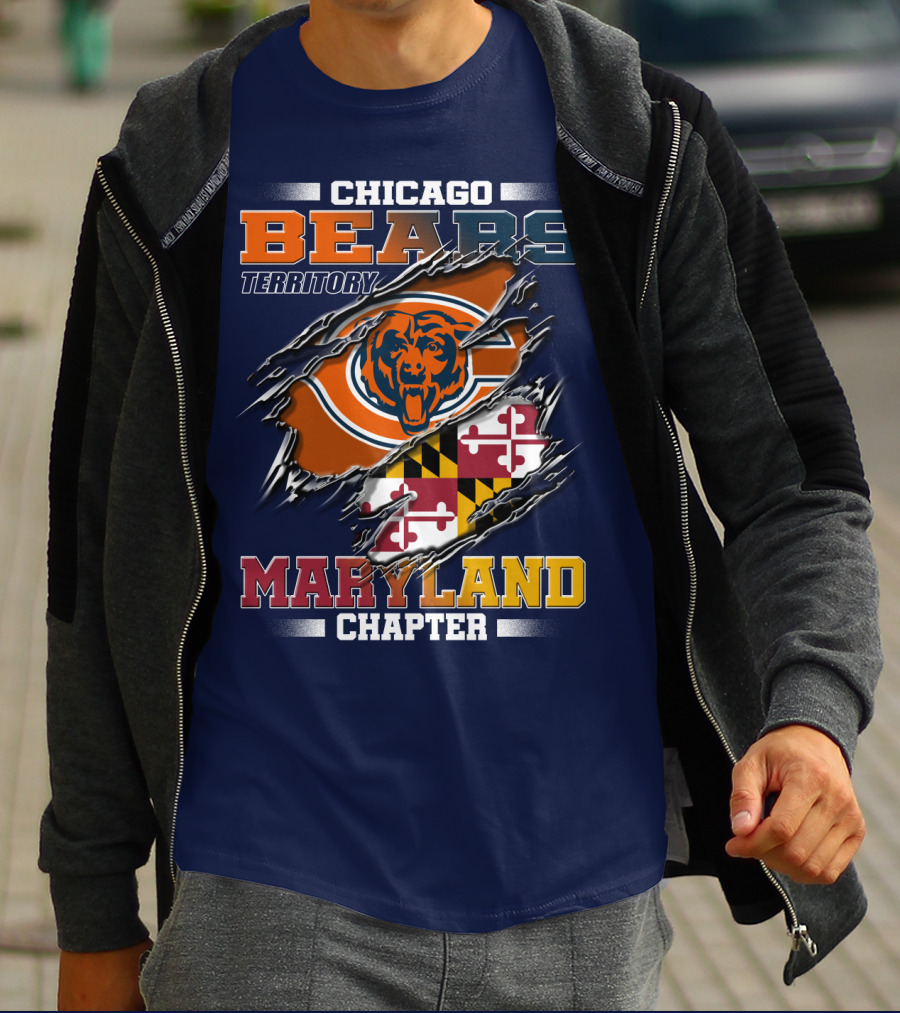Chicago Bears Territory Maryland Chapter T-Shirt