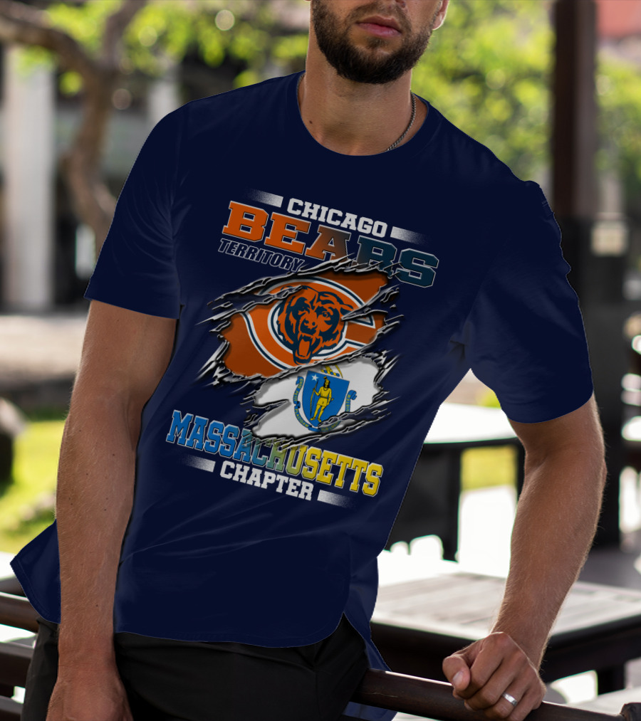 Chicago Bears Territory Massachusetts Chapter T-Shirt
