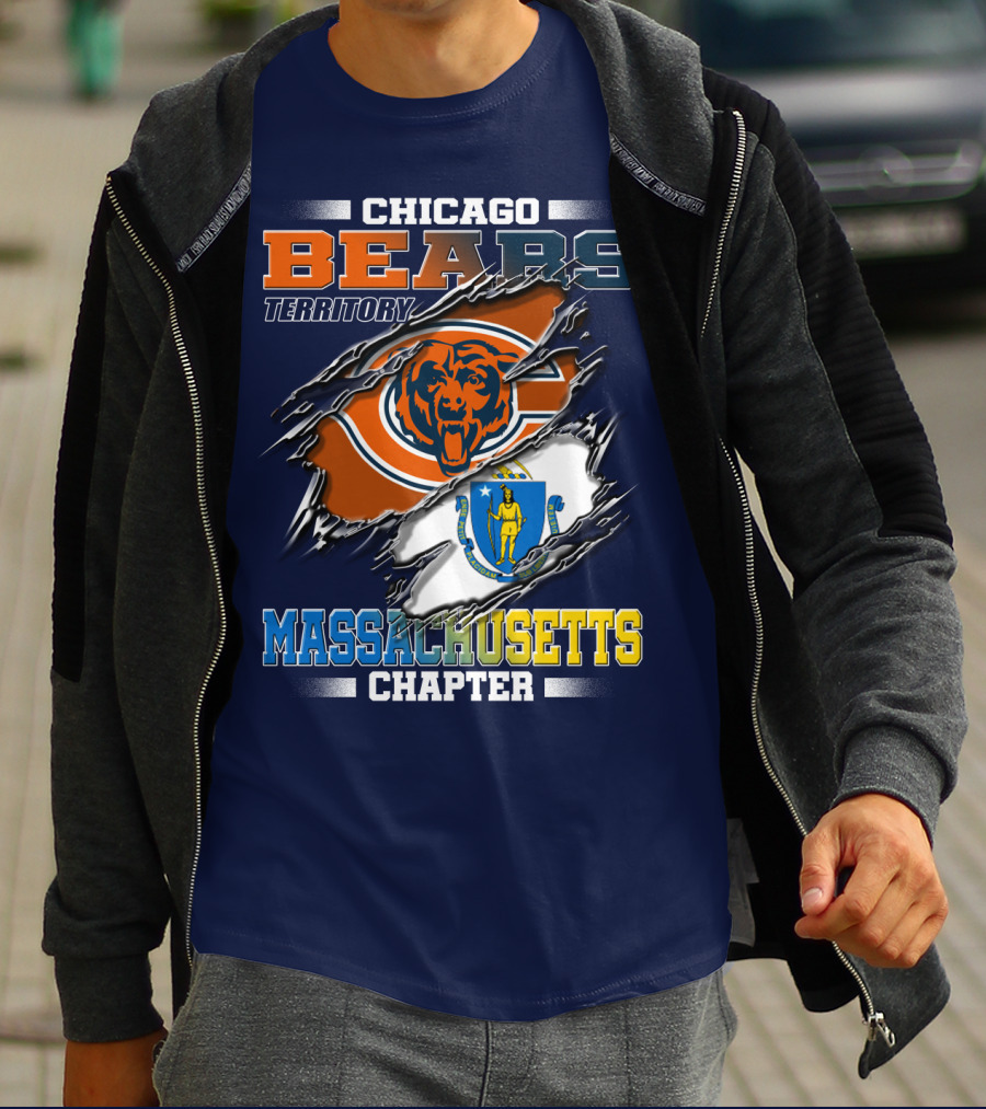 Chicago Bears Territory Massachusetts Chapter T-Shirt