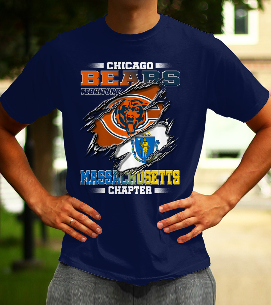 Chicago Bears Territory Massachusetts Chapter T-Shirt