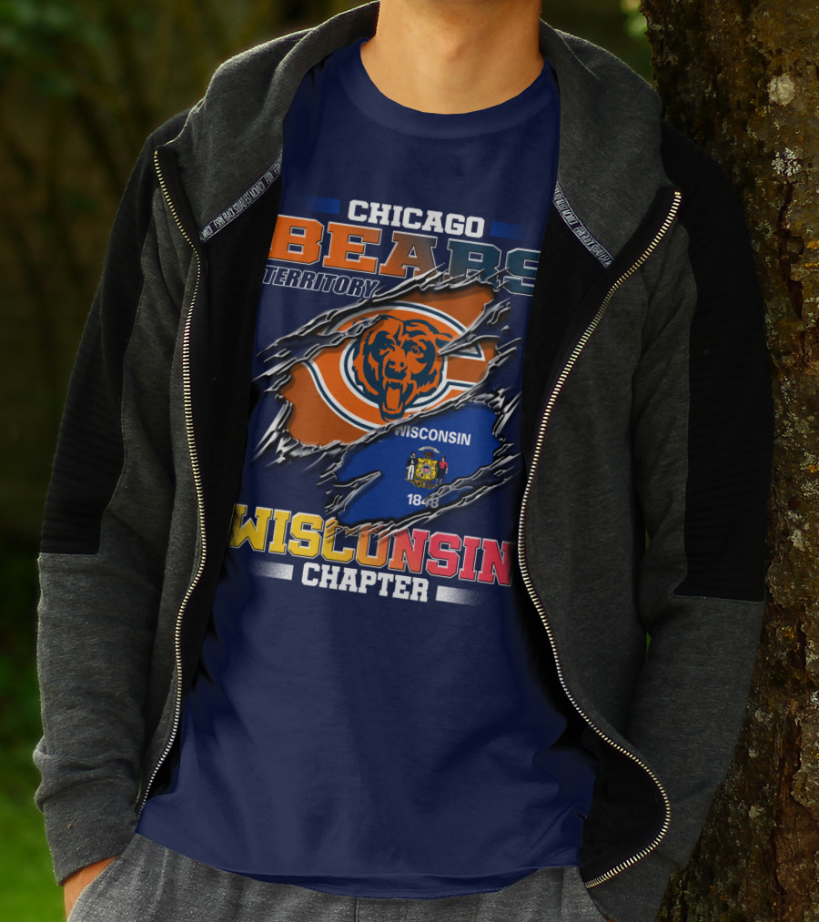 CHICAGO BEARS TERRITORY WISCONSIN CHAPTER 1848 T-Shirt