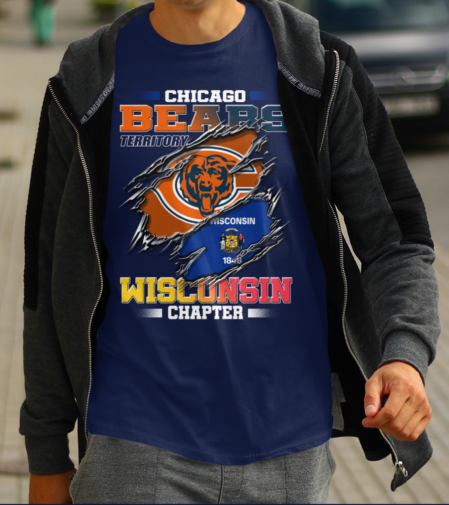 CHICAGO BEARS TERRITORY WISCONSIN CHAPTER 1848 T-Shirt