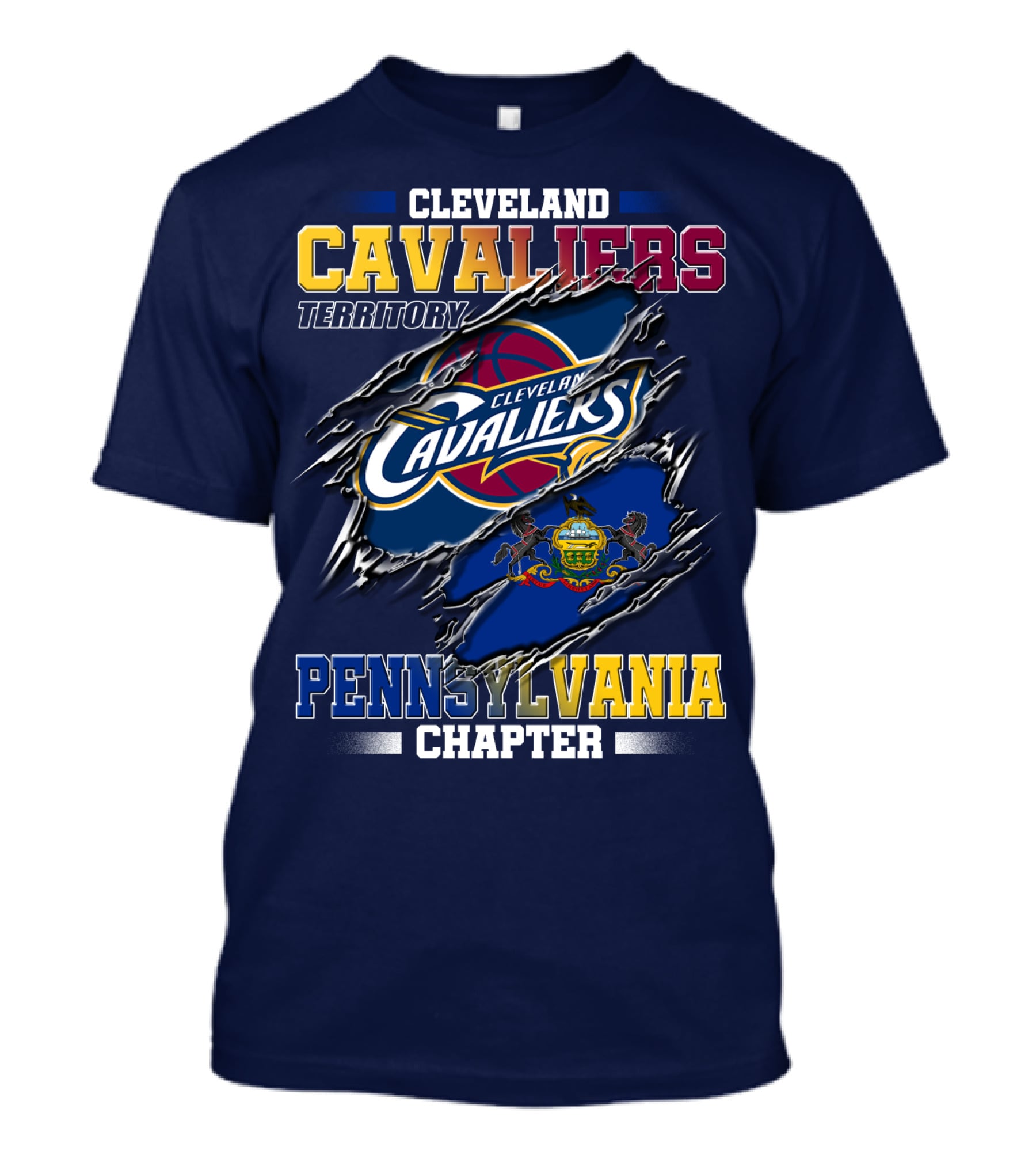 Cleveland Cavaliers Territory Pennsylvania Chapter T-Shirt