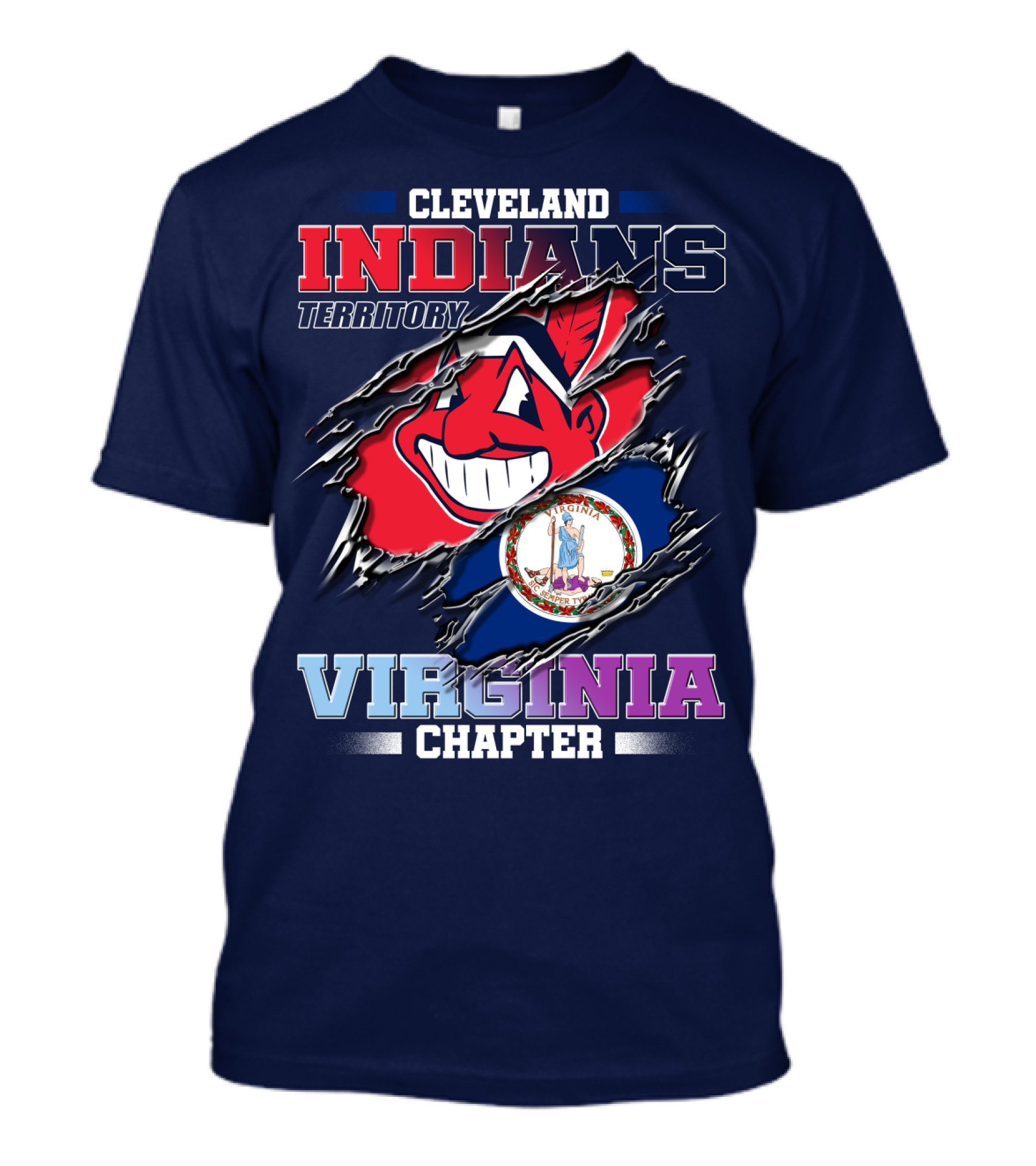 Cleveland Indians Territory Virginia Chapter T-Shirt