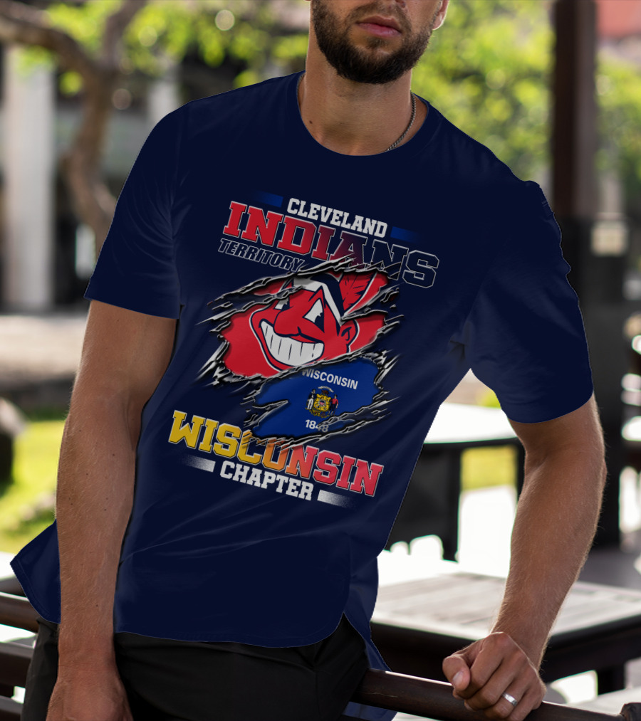 Cleveland Indians Territory Wisconsin Chapter 1848 T-Shirt