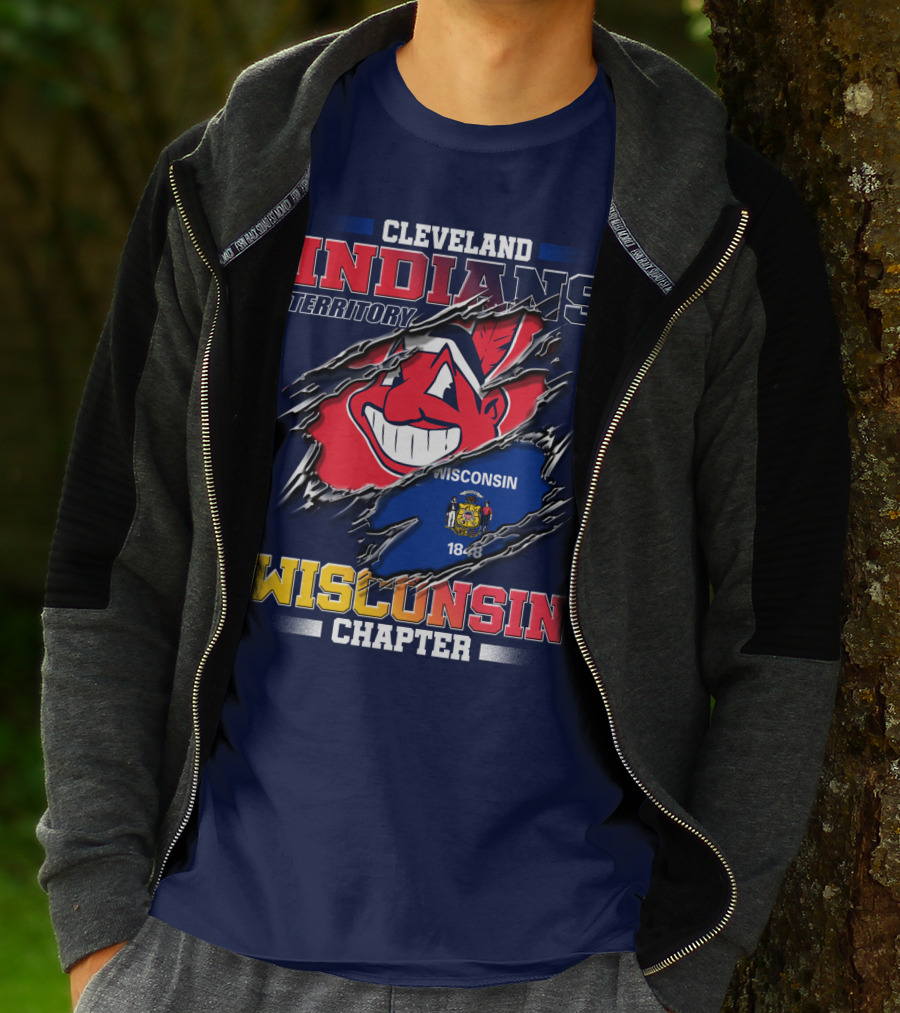 Cleveland Indians Territory Wisconsin Chapter 1848 T-Shirt