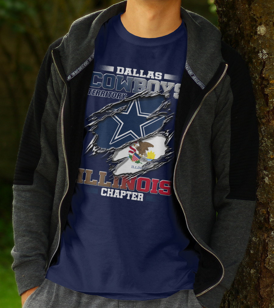 Dallas Cowboys Territory Illinois Chapter T-Shirt