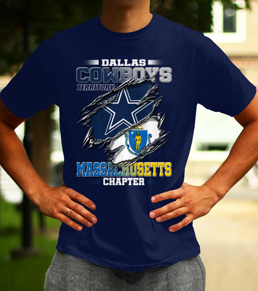 Dallas Cowboys Territory Massachusetts Chapter T-Shirt