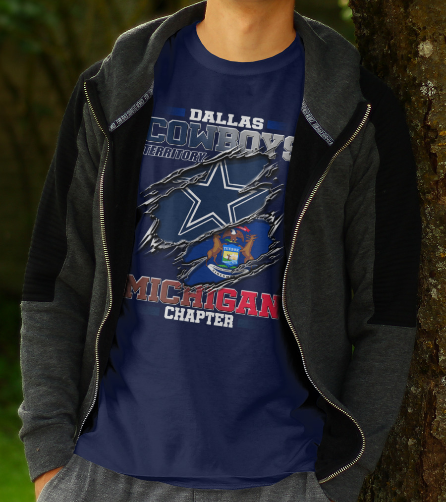 Dallas Cowboys Territory Michigan Chapter T-Shirt