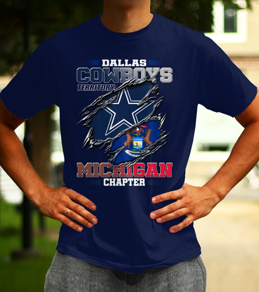 Dallas Cowboys Territory Michigan Chapter T-Shirt