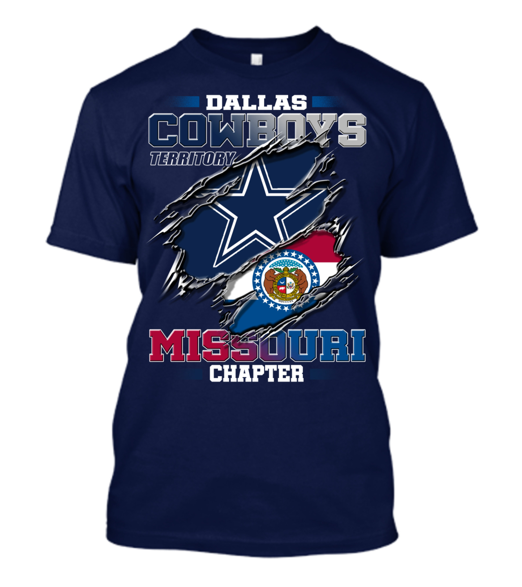 Dallas Cowboys Territory Missouri Chapter T-Shirt