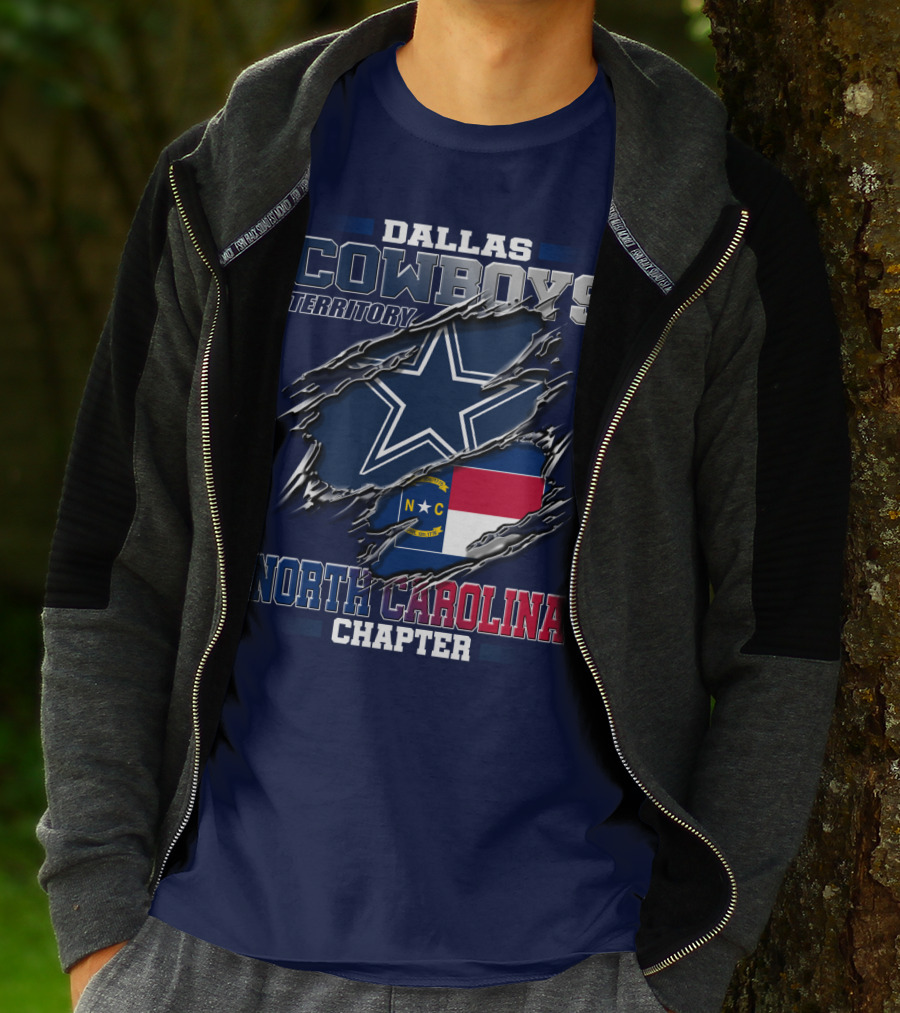 Dallas Cowboys Territory North Carolina Chapter T-Shirt