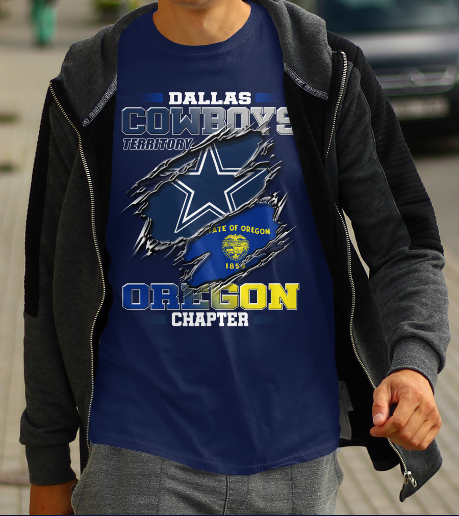 Dallas Cowboys Territory State Of Oregon Chapter 1859 T-Shirt