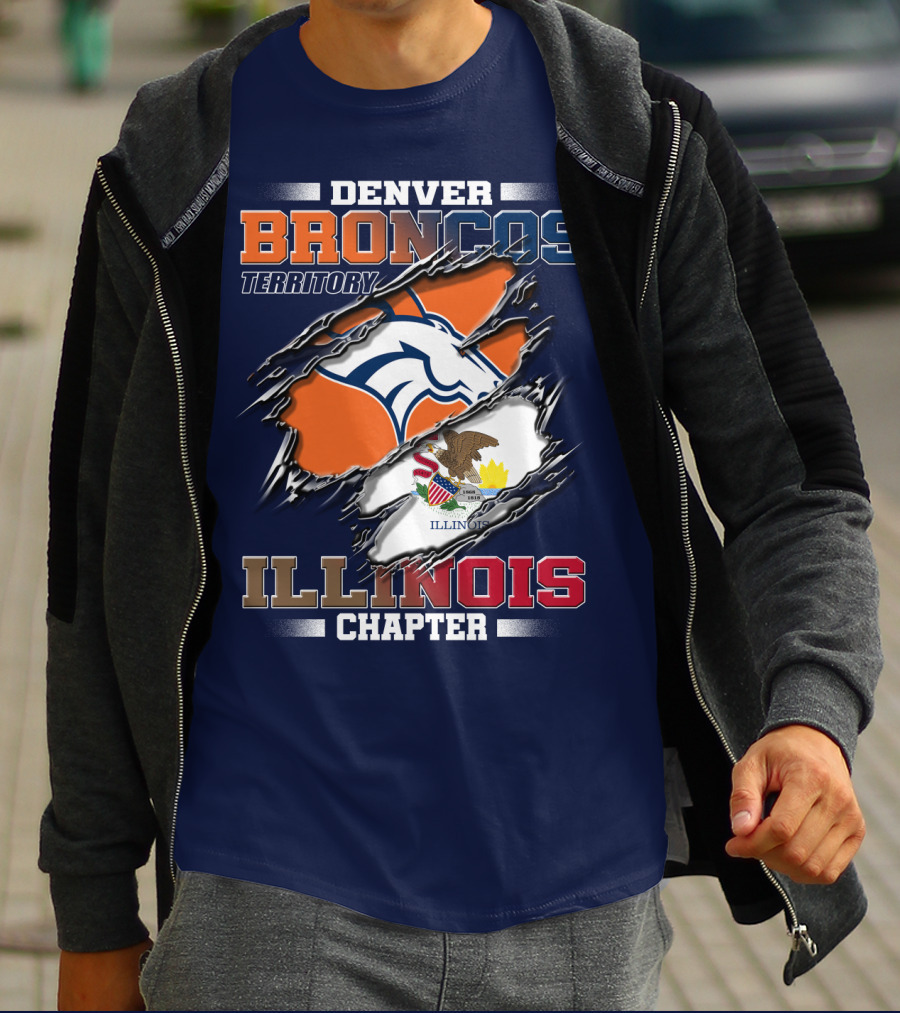 Denver Broncos Territory Illinois Chapter T-Shirt