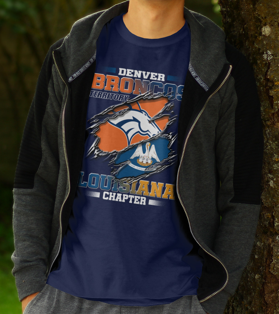 Denver Broncos Territory Louisiana Chapter T-Shirt