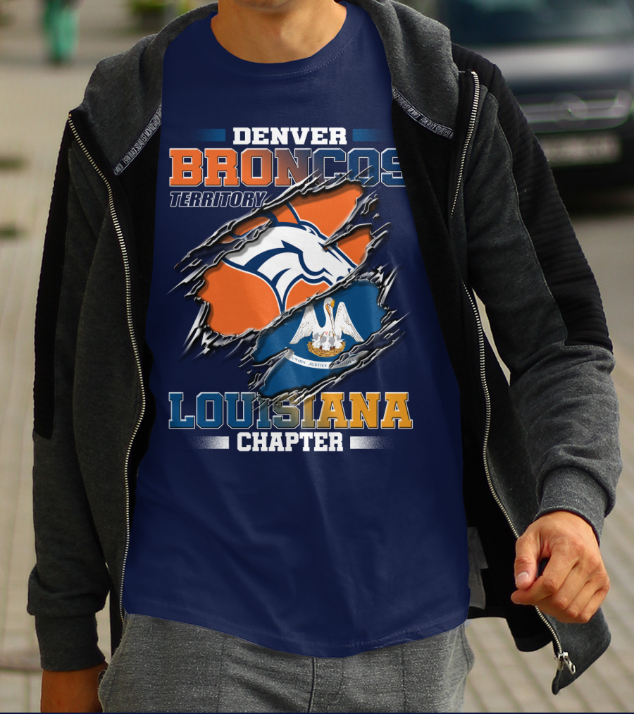 Denver Broncos Territory Louisiana Chapter T-Shirt