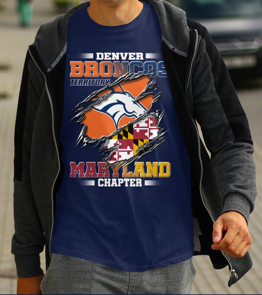 Denver Broncos Territory Maryland Chapter T-Shirt