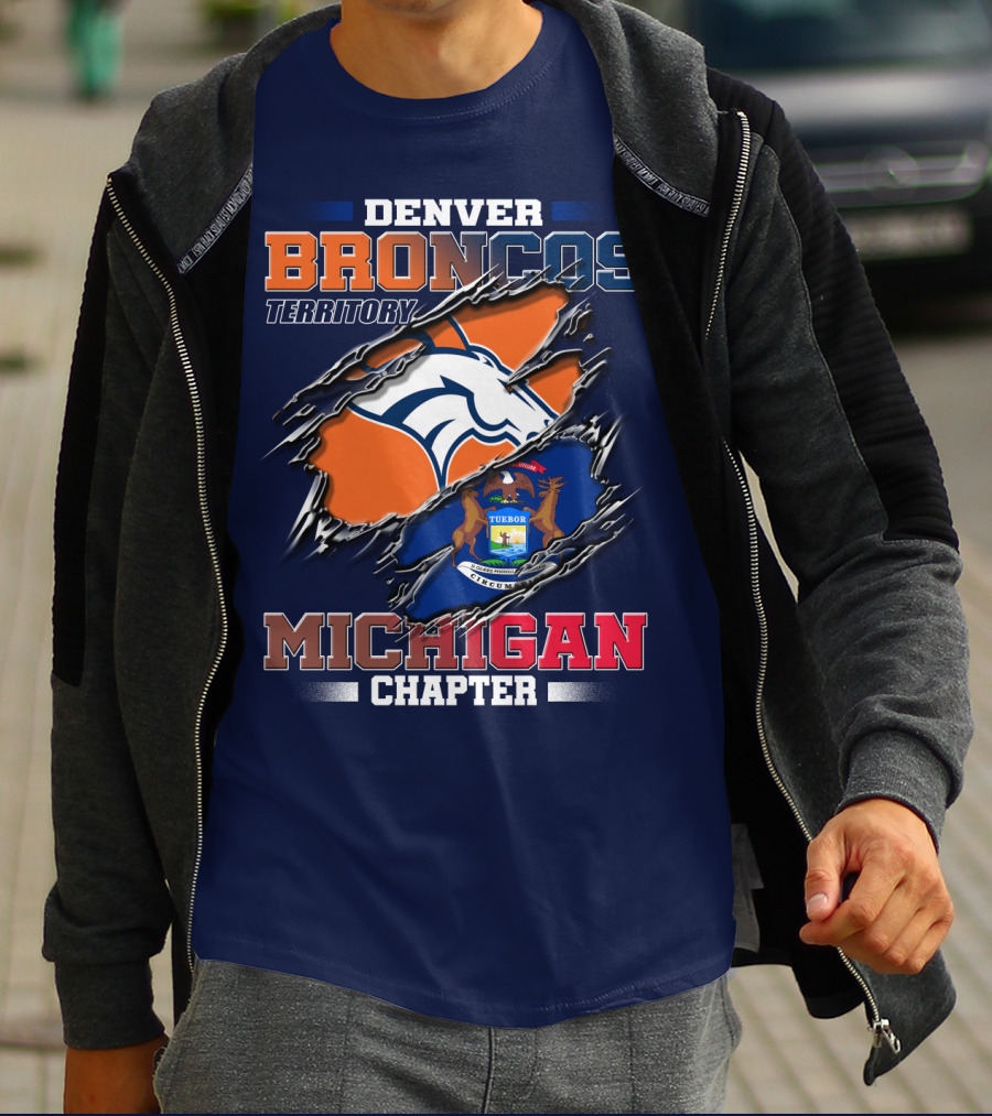 Denver Broncos Territory Michigan Chapter T-Shirt
